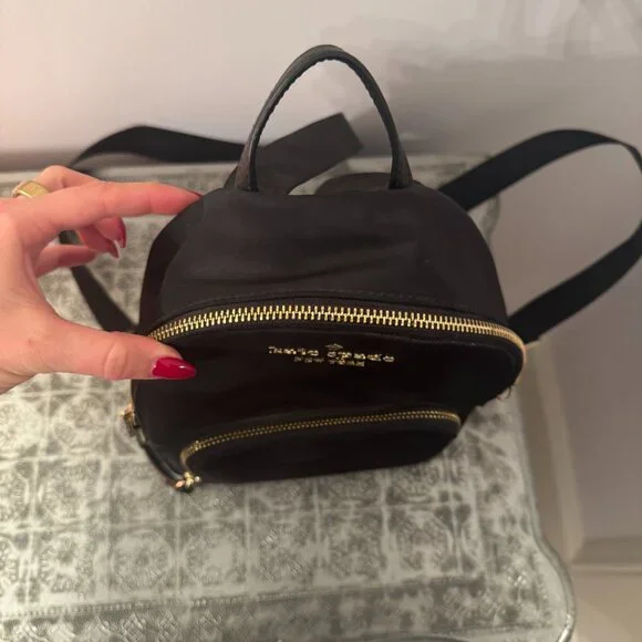 Kate Spade Black Nylon Mini Backpack - Picture 4 of 13